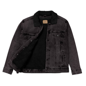 Harlem Rose Denim Sherpa Jacket