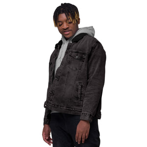 Harlem Rose Denim Sherpa Jacket