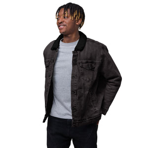 Harlem Rose Denim Sherpa Jacket