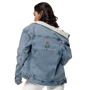 Harlem Rose Denim Sherpa Jacket