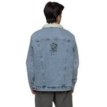 Load image into Gallery viewer, Black Rose Denim Sherpa Jacket