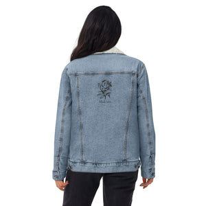 Black Rose Denim Sherpa Jacket