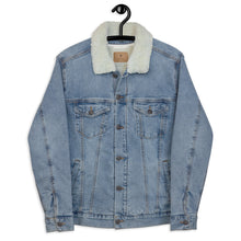 Load image into Gallery viewer, Black Rose Denim Sherpa Jacket