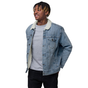 Harlem Rose Denim Sherpa Jacket