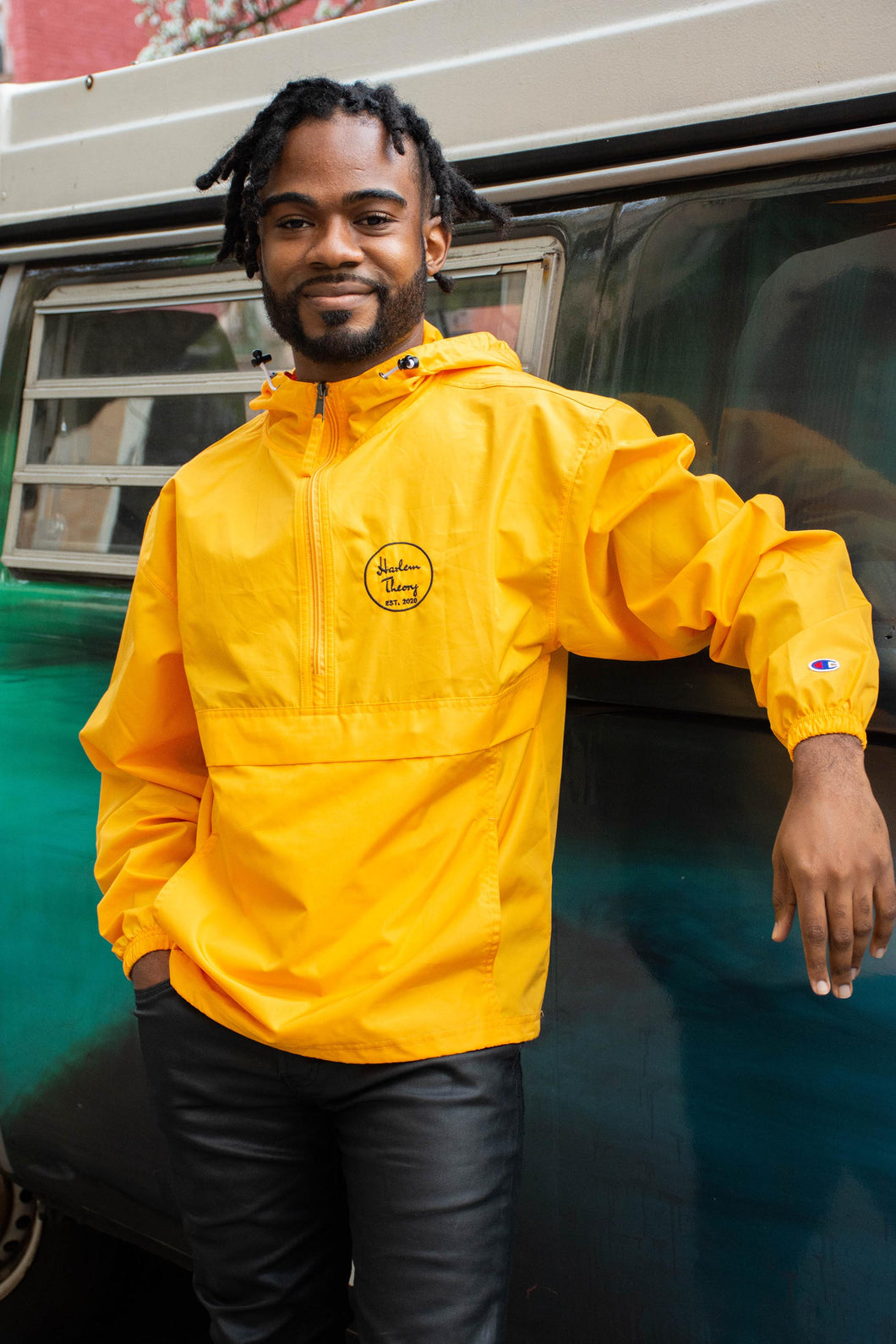 Harlem Theory Embroidered Rain Jacket