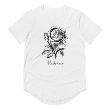 Load image into Gallery viewer, Black Rose Men&#39;s Curved Hem T-Shirt