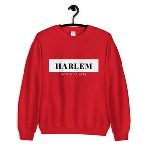 Harlem NYC Sweatshirt (Black & Red)