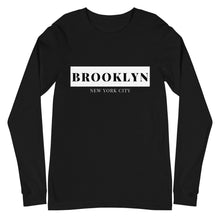 Load image into Gallery viewer, Brooklyn NYC Long Sleeve Tee (Black &amp; Navy)