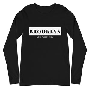 Brooklyn NYC Long Sleeve Tee (Black & Navy)