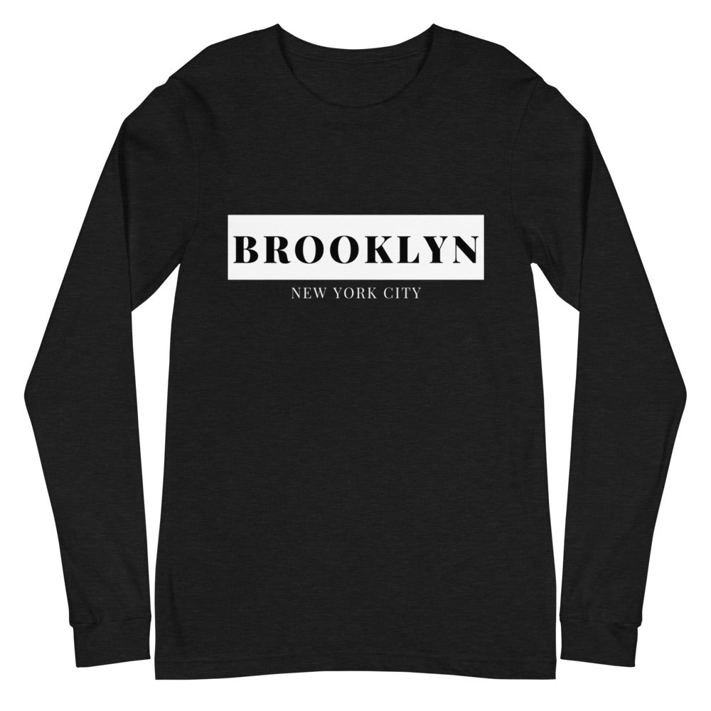 Brooklyn NYC Long Sleeve Tee (Black & Navy)