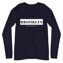 Load image into Gallery viewer, Brooklyn NYC Long Sleeve Tee (Black &amp; Navy)