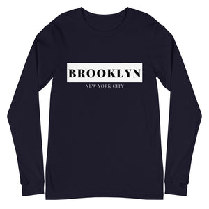 Brooklyn NYC Long Sleeve Tee (Black & Navy)