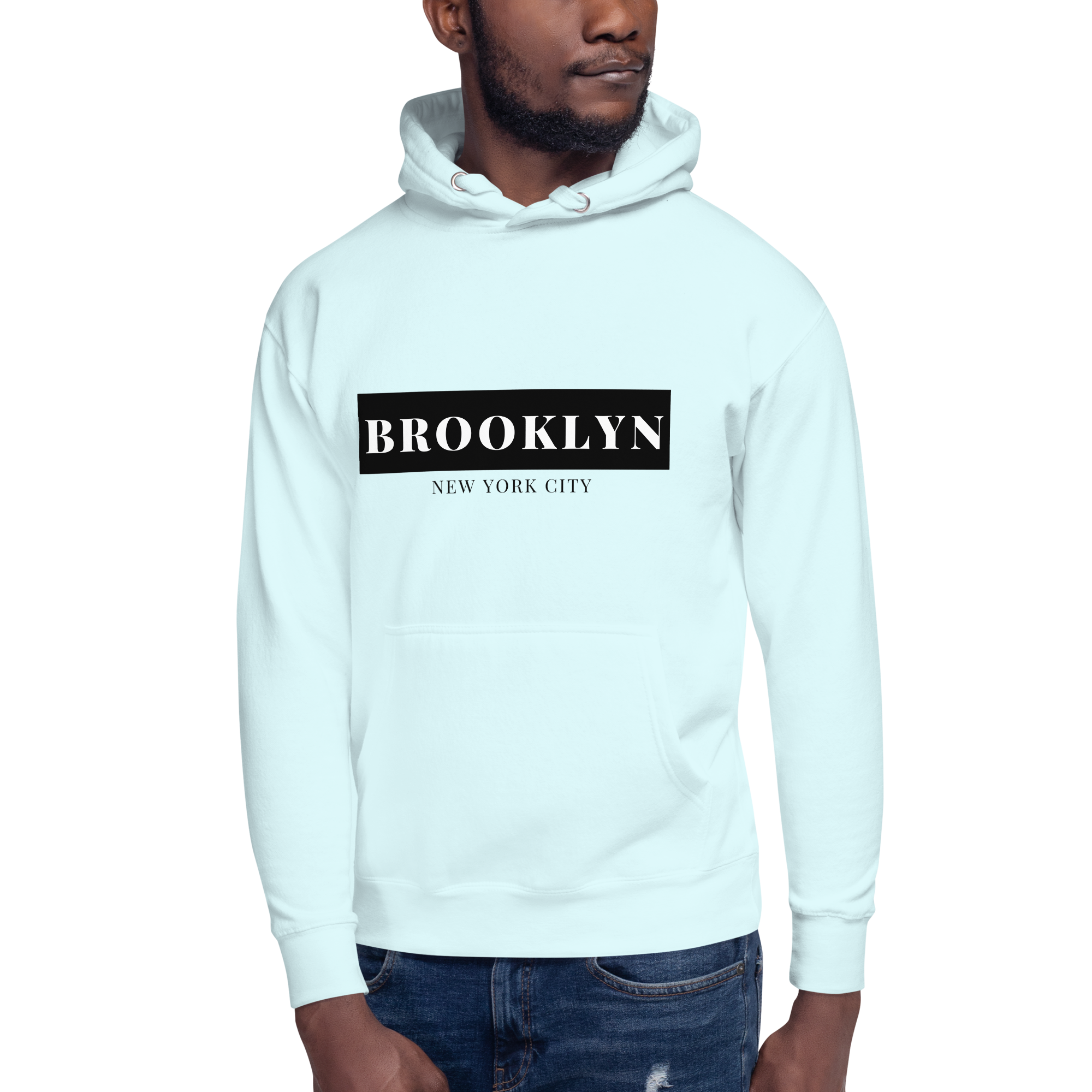 White brooklyn hoodie hotsell