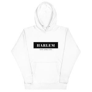 Harlem NYC Hoodie (White & Grey)